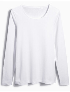 Dámské bílé tričko Next dlouhý rukáv Basic A671