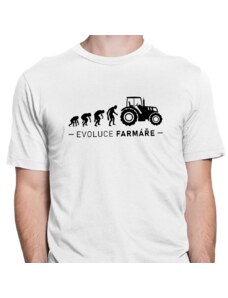 TRIKOO Pánské tričko Evoluce FARMÁŘE | pro zemědělce