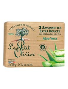 LE PETIT OLIVIER Extra jemné mýdlo 2x100 g - Aloe Vera
