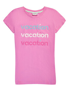 Winkiki Kids Wear Dívčí tričko Vacation - růžová