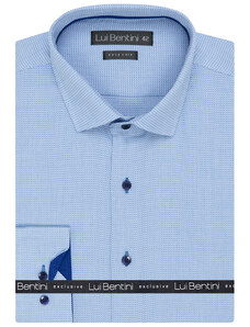 Košile AMJ - kolekce Lui Bentini - Comfort fit - modrá LD211
