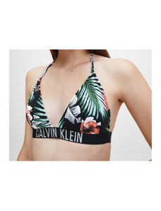 Calvin Klein dámský květinový bikiny top FIXED TRIANGLE-RP-PRINT