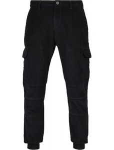 URBAN CLASSICS Corduroy Cargo Jogging Pants - midnightnavy