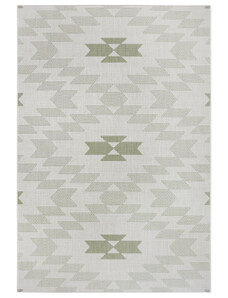 Mujkoberec Original Kusový koberec Mujkoberec Original Flatweave 104870 Cream/Green – na ven i na doma - 80x150 cm