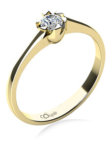 Couple Zlatý dámský prsten Jess 6814037 Velikost prstenu: 52