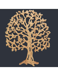 AMADEA Dřevěný strom, masivní dřevo, 53x43x2,5 cm