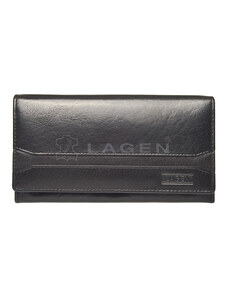 Lagen Dámská peněženka kožená W-2025 Černá