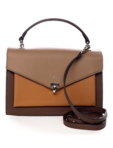 David Jones Stylová dámská koženková crossbody Aida hnědá