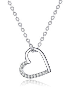 P&J Jewellery Stříbrný náhrdelník Zavěšené srdce SN06
