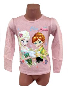 Disney Triko dlouhý rukáv FROZEN - sv.růžové 98/104