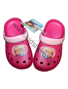 Disney Dětské boty- sandály-pantofle - FROZEN - tm.růžové 34/35