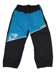 Zateplené šusťákové kalhoty KUGO - malé - sv.modro-šedé 80