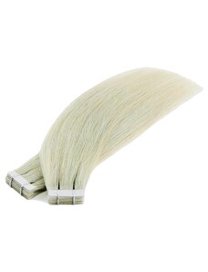 Vlasové PU pásky tape in na prodlužování vlasů 30cm stříbrná