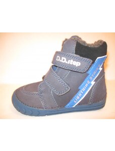 D.D.STEP Dětská kožená zimní obuv 09-029350