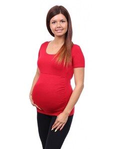 Móda Taleti Těhotenské a kojící tričko Stella červená