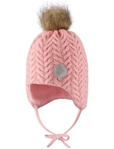 REIMA dětská zavazovací pletená čepice Murmeli Powder Pink