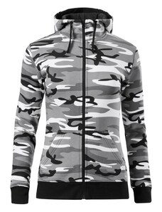 Dámská army mikina na zip Camo Zipper Malfini