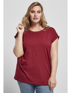 UC Ladies Dámské organické tričko s prodlouženým ramenem vínové barvy