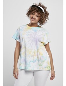UC Ladies Dámské tričko Tie Dye Boyfriend Tee pastelové