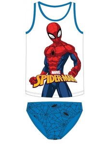 E plus M Chlapecké bavlněné spodní prádlo nátělník + slipy Spiderman MARVEL / 100% bavlna - modré