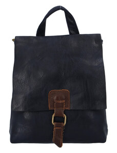 Paolo Bags Městský koženkový batoh Enjoy City, tmavě modrý