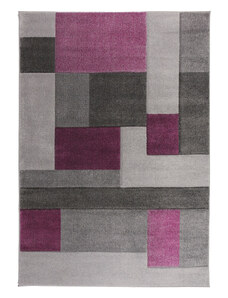 Flair Rugs koberce Kusový koberec Hand Carved Cosmos Purple/Grey - 80x150 cm