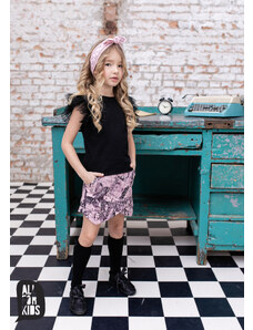All for kids Dívčí sukně Fashion růžovo-černá