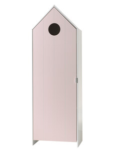 Růžová lakovaná šatní skříň Vipack Casami 171 cm