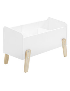 Bílý lakovaný úložný box na hračky Vipack Kiddy 39 x 80 cm