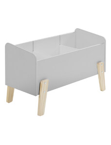 Šedý lakovaný úložný box na hračky Vipack Kiddy 39 x 80 cm