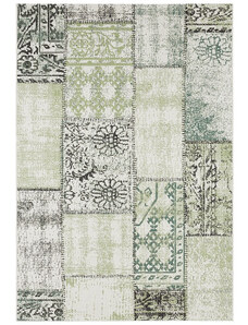 NORTHRUGS - Hanse Home koberce Kusový koberec Beach 103846 Green/Cream/Black – na ven i na doma - 160x230 cm