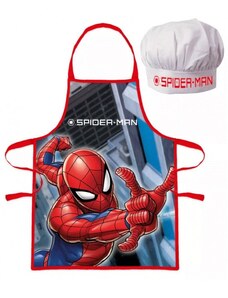 Javoli Dětská / chlapecká zástěra a kuchařská čepice Spiderman / MARVEL