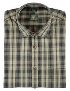 Orbis textil Orbis košile zelená kostkovaná 2917/55 dlouhý rukáv Varianta: L