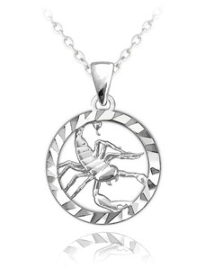 Stříbrný náhrdelník MINET Zodiac znamení ŠTÍR JMAS9411SN45