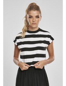 UC Ladies Dámské tričko Stripe Short Tee černo/bílé