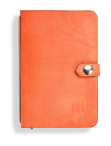 Eggo kožený cestovní deník - zápisník Oranžová