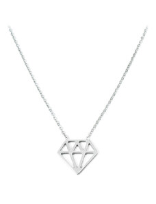 BM Jewellery Náhrdelník Diamant z chirurgické oceli S11031130