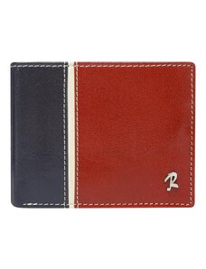 Pánská kožená peněženka ROVICKY 323-RBA-D RFID modro červená
