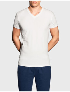 Pánské tričko Gant V neck bílé