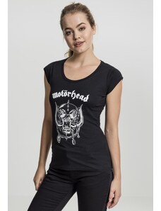 Merchcode Ladies Dámské tričko s logem Motörhead v černé barvě