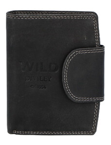 WILD collection Pánská kožená peněženka černá - WILD Soul černá