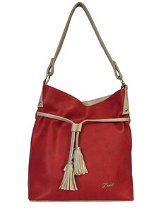 Karen - Stylová modní dámská kabelka D476 červená