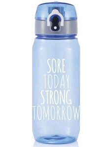 Sportovní láhev s uzamykatelným víčkem, Today Tomorrow, 600ml, XD Design, modrá