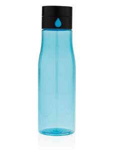 Láhev na sledování pitného režimu Aqua, 600ml, XD Design, modrá