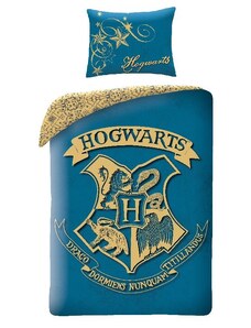 HALANTEX Povlečení Harry Potter blue Bavlna, 140/200, 70/90 cm