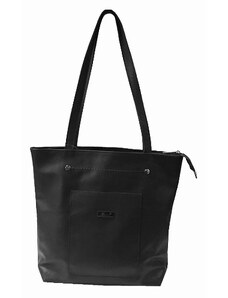 KAREN Collection - Elegantní kožená dámská kabelka SR03 černá