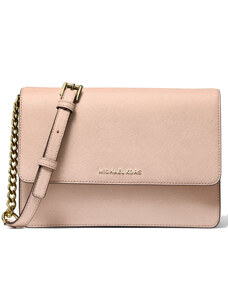 Michael Kors Daniela Large Leather Crossbody Soft Pink