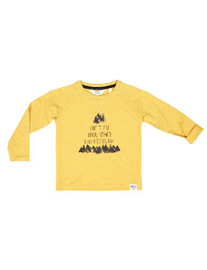 EBBE Dětské tričko Hora žluté ORGANIC