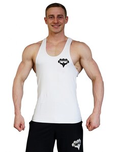 Aleš Lamka Tílko Superhuman malé logo - rovné/bílé