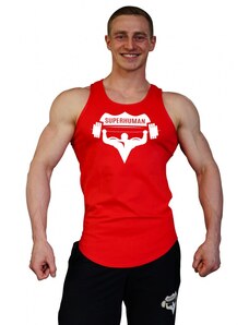 Aleš Lamka Tílko Superhuman velké logo - oblé/červené